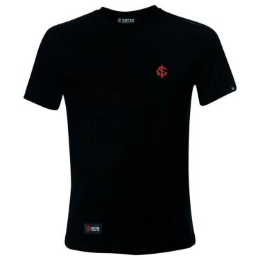 Imagem de Camiseta Internacional Viagem Casual Logo Colorado Preta Masculina-Masculino