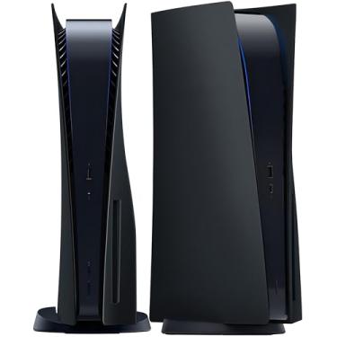 Imagem de Joso Faceplate for PS5 Disc Edition, Anti-Scratch Dustproof Case Replacement, Cover Skin Fit for PS5 Console (CD-ROM), Plates for PS5 Accessories, Easy Installation - Black