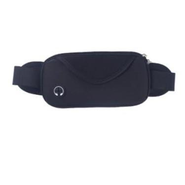 Imagem de Bolsa Pochete Colorida Unissex Esportiva Impermeável Compacta Porta Celular Garrafa