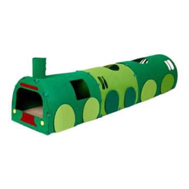 Imagem de Baoblaze Cama de gato portátil com buraco para brincar, túnel para animais de estimação, brinquedo interativo para pequenos animais, gatinhos, coelhos,