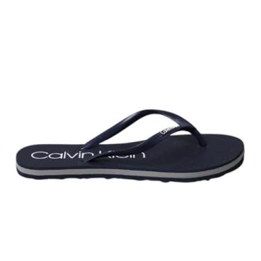 Imagem de Chinelo Feminino Calvin Klein Swin Marinho CKJF1100 (BR, Adulto, Faixa Numérico, 37, 38)