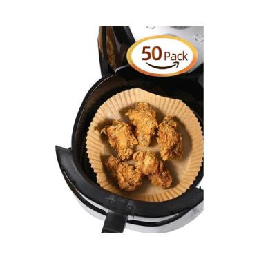Imagem de 10-200 Peças De Papel Parchment Descartável Para Air Fryer, À Prova De