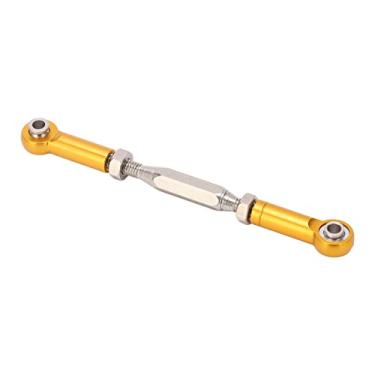 Imagem de Ainoli ajustável RC Servo Link Pull Rod Metal Steering Tie Rod para JLB 1/10 RC Truck Cars (Ouro)