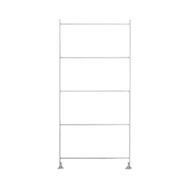 Imagem de Prateleira de aço MUJI 02998370, vieiras adicionais, pequena, cinza claro, para altura de 83 cm