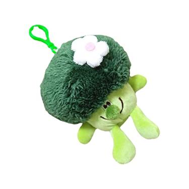 Imagem de Phefop Pingente de Pelúcia Bonito Brócolis Forma Brinquedo de Pelúcia Pp Algodão Vegetal Chaveiro Saco Decoração (#11)