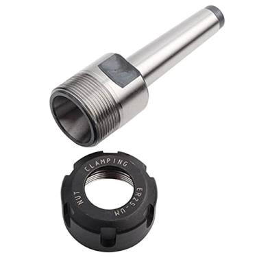 Imagem de FTVOGUE Suporte MT2 de Dureza Superficial Aprimorada, Adaptador de Mandril ER25, Ideal para Hardware, Hobby, Uso Doméstico, Melhor Limpeza, Suporte de Aço Carbono para Furadeira, Retificação