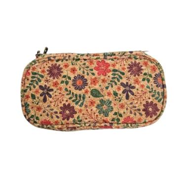 Imagem de Estojo Duplo Escolar Geométrico Organização Inteligente Fofo