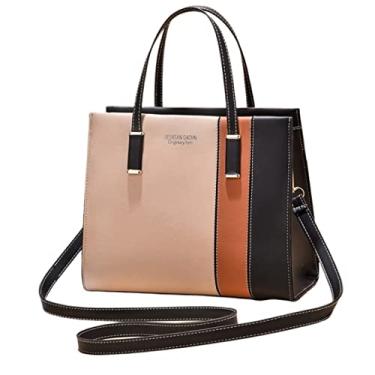 Imagem de Bolsa de Mão Feminina Luxo Bolsa de Ombro Estilosa Bolsa Transversal das Mulheres Tamanho Médio (Preto)