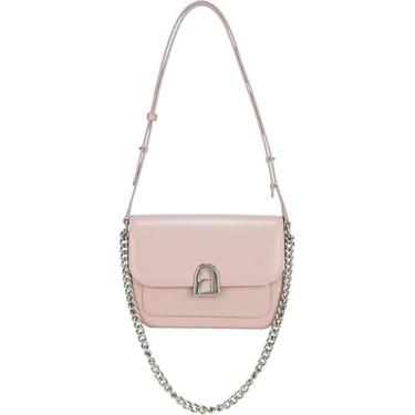 Imagem de Bolsa transversal feminina de couro LA FESTIN com alça ajustável e bolsas de mão de designer moderno, rosa