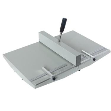 Imagem de LMJYU Máquina de vinco manual de 460 mm, máquina dobrável de papel A3, máquina de vinco de papel de pontuação para recuo de documentos, cartões, fotos, convites, menus