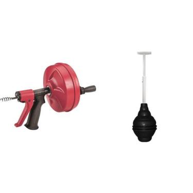 Imagem de Limpador de drenos de 25 pés e êmbolo de toalete BeehiveMax RIDGID