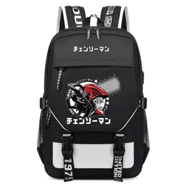 Imagem de Mochila infantil Mochila escolar Mochila escolar 3D Mans Chainsaws