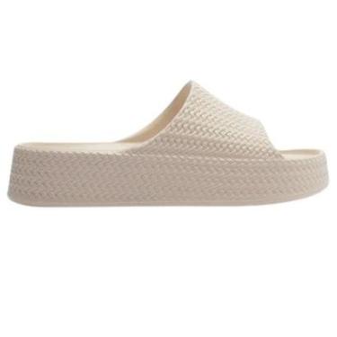 Imagem de Chinelo Slide Tressê Flatform Tira Lançamento Brizza Arezzo Cor:;Tamanho:35/36-Feminino
