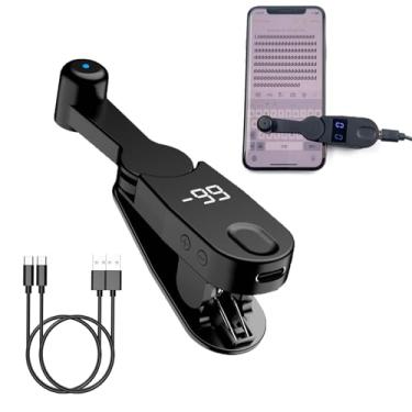 Imagem de MTHKLO Auto Clicker Mini Smart Tapper for iPhone iPad Android, 108-Speed Adjustable Silent Screen Clicker with LED Display for Gaming Live Streams, Tasks, iOS Apps-Black,2 cords