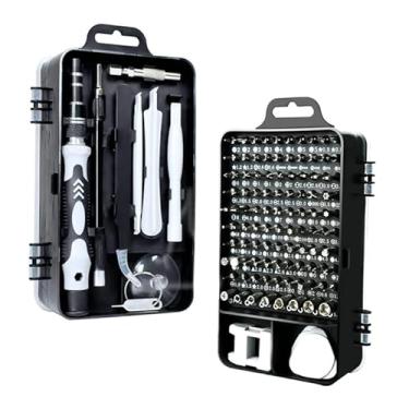 Imagem de Kit Conjunto de Chaves de Fenda de precisão, Kit 115 em 1, kit de ferramentas de reparo profissional com driver magnético para Celular, Computador, Notebook, Relógio, Video Game, PC, PS3,PS4,PS5