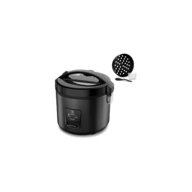 Imagem de Panela de Arroz Elétrica, Aço Inoxidável, 10 Xícaras, 700W, Antiaderente, Sistema de Aquecimento Automático, 127V, 25x26cm