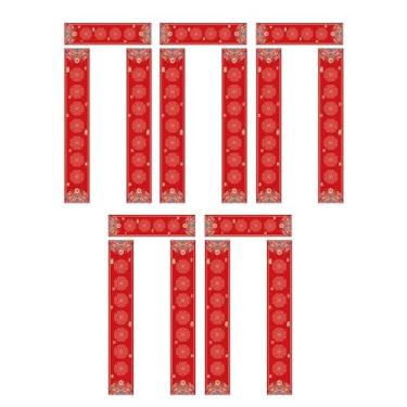 Imagem de Sclmgo 5 Rolos de Papel Chunlian Duilian para Compor Dísticos Rimados, Decoração de Loja, Utilizável O Ano Todo, Style B, Tamanho real