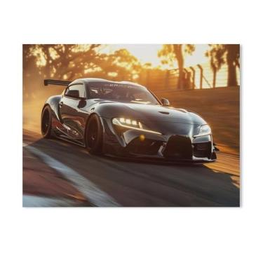 Imagem de HouLaiZhe Speed ​​jdm Car Sup Sports Drift Cool Posters Canvas Wall Estética Decoração de parede Impressão de parede Sala de Galeria Decoração de parede para quarto sala de estar escritório 18 x 24