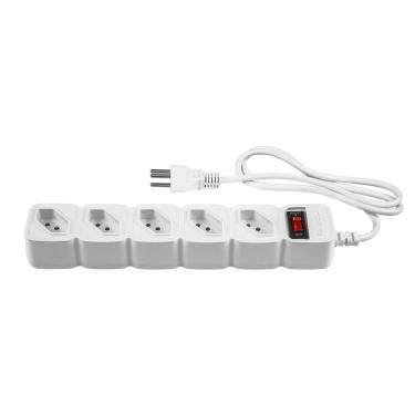 Imagem de Protetor Eletronico C- 5 Tomadas Branco Epe 205 + 3 Metros 4824202