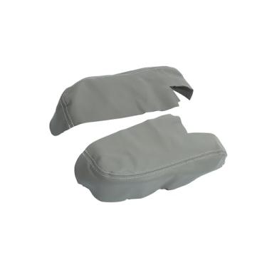 Imagem de ACROPIX 1 par de capa de apoio de braço capa de substituição de couro de microfibra para Honda Ridgeline 2006-2014 cinza carro peças