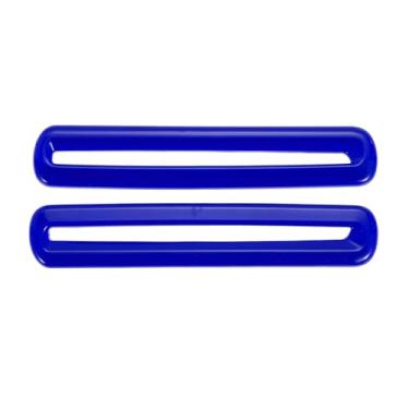 Imagem de VekAuto Moldura de cobertura de ventilação de saída de ar condicionado para Dodge Challenger 2015-2023 frente esquerda frontal direita interior saída de ar adesivo de acabamento de moldura de