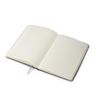 Imagem de Caderno Com Capa Dura em Bambu com Suporte de Caneta Preto – Prático, Funcional e Ideal para o Dia a Dia