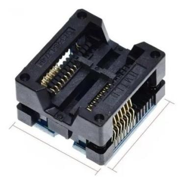 Imagem de Adaptador Soic16 Sop16 Dip8 300mil Para Gravador De Eprom - BLUTU