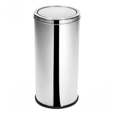 Imagem de Lixeira De Inox Com Tampa Meia Esfera 22 Litros Jsn
