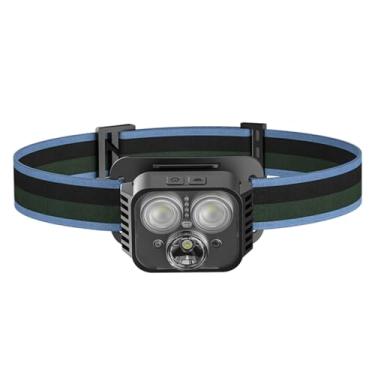 Imagem de Lanterna de cabeça leve Recarregável Pequena indução Pesca noturna Luz mineração longa duração Bateria interna