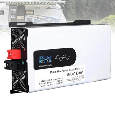 Imagem de 60v to 220v,Inversor de energia off-grid de 12 V para 110 V, 5000 W, onda senoidal pura, display digital, conversor DC 12 V, 24 V, 48 V, 60 V, 72 V para 110 V/220 V CA