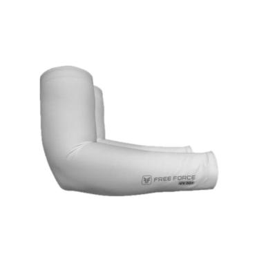 Imagem de Manguito ciclismo verão Free Force Solare branco proteção UV-Unissex