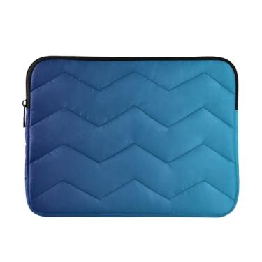 Imagem de Capa para laptop azul gradiente fina, leve, durável, trabalho, viagem, tablet, bolsa masculina, 13 a 14 polegadas