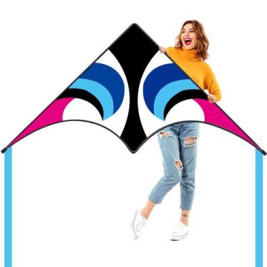 Imagem de Kite Kaiciuss Delta para crianças e adultos, fácil de voar com acessór
