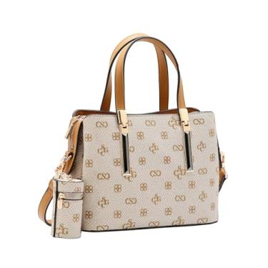 Imagem de Bolsa Estilo Atemporal Monograma Atemporal Chenson - Bege 3485414