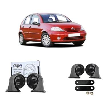 Imagem de BUZINA AUTOMOTIVA CARACOL (PAR) GRAVE/AGUDO PARA C3 2003 >2012 - TIGER AUTO