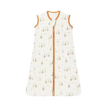 Imagem de Saco De Dormir Para Bebê 100% Algodão, Cobertor Anti-Susto Para Bebês,