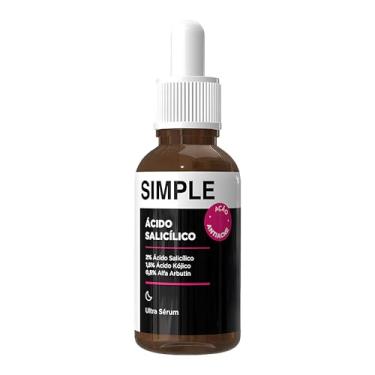 Imagem de Ultra Sérum Facial Simple Ácido Salicílico 30ml | Antiacne | Clareador | Renovador