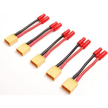 Imagem de Lote (5) Novo adaptador de bala XT60 XT-60 para 3,5 mm 14 AWG para RC Turning HXT Zippy