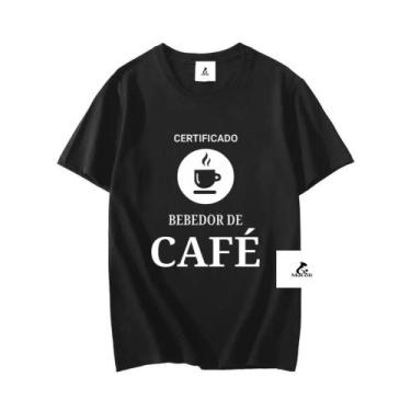 Imagem de Camiseta 100% Algodão Bebedor de Café Amor por Coffee - Macoli Outlet,