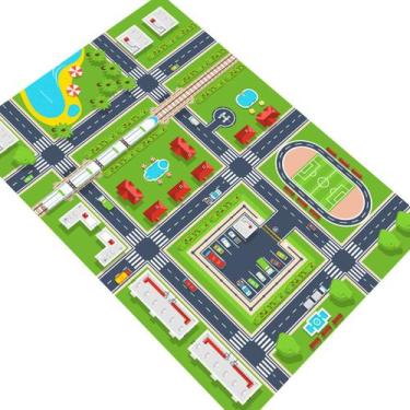 Imagem de Pista para Carrinho Miniatura Cidade Vilarejo Lagoa 1,4x1,0m - Não Ori