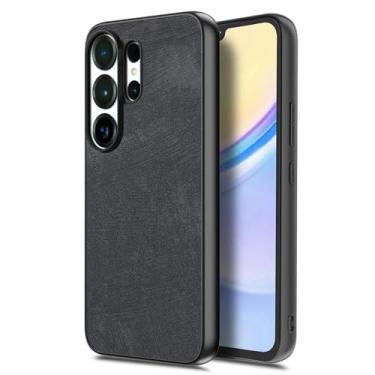 Imagem de LTLMYDAM Capa de couro para Samsung Galaxy S26 Ultra/S26 Plus/S26, Fosco, Slim Masculino e Feminino, Capa Minimalista, Borda Macia Fosca, Preta, S26 Plus