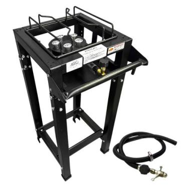Imagem de Fogão Portátil Industrial 1 Boca Alta Pressão C/ Mangueira - ROA