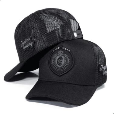 Imagem de Boné Masculino Feminino Preto Country Trucker Telinha Linha Agro Lança