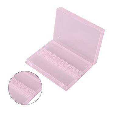 Imagem de Naroote Caixa de Suporte de Armazenamento de Broca de Unha Design Conveniente de 14 Furos para Uso Profissional, Feito de Material Plástico Seguro para Amantes de Nail Art, Rosa/transparente 3,9 X 3,0 X 0,5" (Rosa)