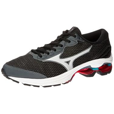 Imagem de Tênis Mizuno Frontier 13, Masculino, Preto/Vermelho/Azul, 41