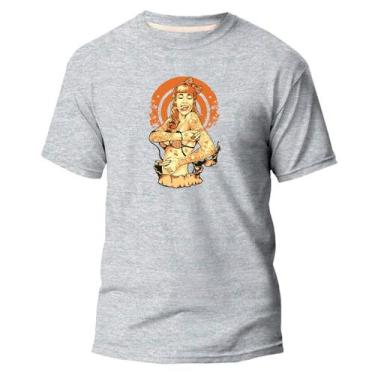 Imagem de Camiseta Básica Algodão Premium Estampa Digital Tatuando DTF - Pavesi,