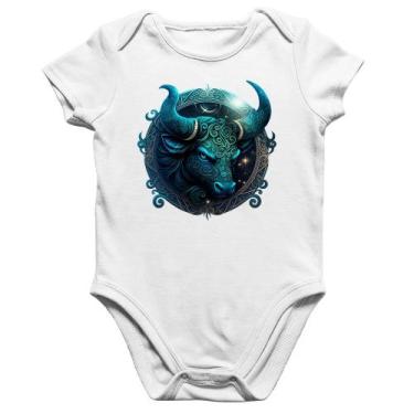 Imagem de Body Bebê Algodão Touro Sígno - Foca na Moda, Branco, GG