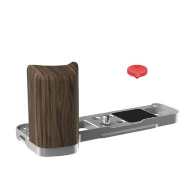 Imagem de SZZCNOX Punho em forma de L para câmera FUJIFILM X100VI com placa de liberação rápida Arca-Swiss, suporte em L para Fujifilm Fuji X100VI com tampa do botão do obturador e orifício de 20 parafusos de