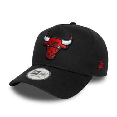 Imagem de Bone New Era  9FORTY A-Frame Chicago Bulls NBA Preto-Masculino