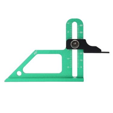 Imagem de Marhynchus Medidor de Serra de Mesa, Régua de Calibre de de 0-60 Mm Com Bloco de Posicionamento Preto Suavemente Ajustável, para Furadeira de Roteador Acessórios para Serra de Mesa para